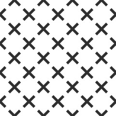 Obraz premium Seamless abstract geometric pattern with crosses and lines. Modern stylish texture
