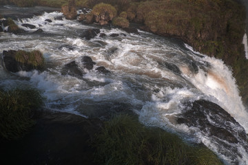 waterfall in the mountains