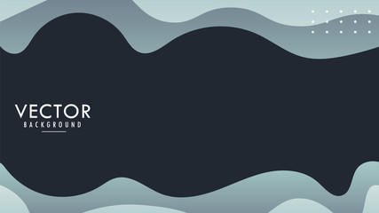 Wavy, Wave, Liquid, Fluid Vector Abstract Background Wallpaper Light Gradient Gray Design With Blank Space