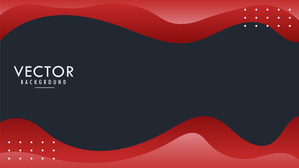 Liquid, Fluid, Wavy, Wave. Background, Wallpaper Vector Design Graphic. Abstract Modern Gradient. Light Red Black. EPS10