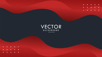 Obraz premium Liquid, Fluid, Wavy, Wave. Background, Wallpaper Vector Design Graphic. Abstract Modern Gradient. Light Red Black. EPS10