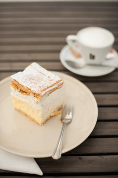 piece of cake on a plate