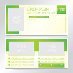 Business abstract vector template for Brochure, Poster, Corporate Presentation, Portfolio, Flyer, Front and back. Vector