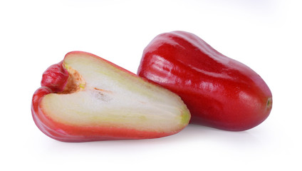 rose apple isolated on white.