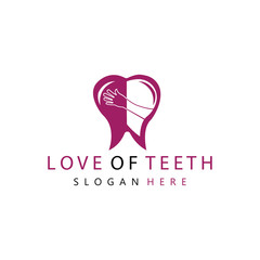 DENTAL LOGO COLOR VECTOR TEMPLATE DESIGN