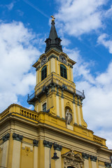 Fototapeta na wymiar View of the Catholic Church in Budapest. Hungary