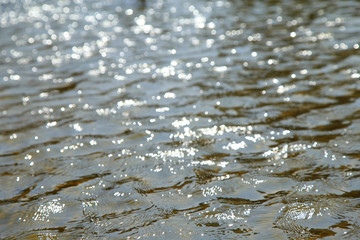 reflection of light on water