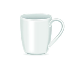 realistic white mug. coffee cup mockup