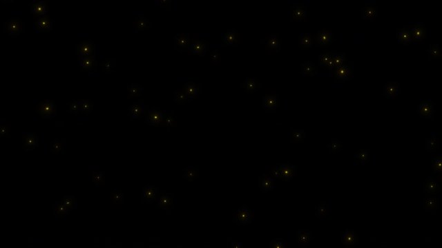 Concept 5-L1 View of flying fireflies glowing at Night with flying motion (flight behaviour) and glow animation.
