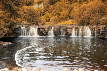 Wain Wath Force is a waterfall on the River Swale in the Yorkshire Dales National Park, North Yorkshire, England