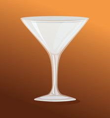 mockup, transparent glass, transparent empty glass cup cocktail vector illustration design