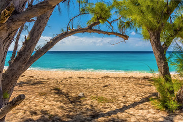 A view out to sea from Governors Beach on Grand Turk