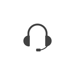 headphone, headset icon vector illustration