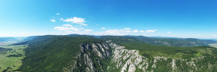 Aerial view of Zadielska dolina valley in Slovakia © Peter