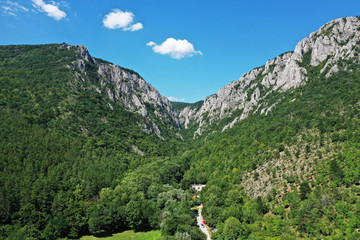 Aerial view of Zadielska dolina valley in Slovakia © Peter