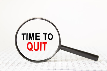 words in a magnifying glass on a white background. business concept