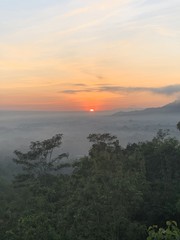 Lever de soleil à Yogyakarta, Indonésie