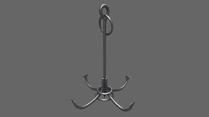 Boarding Anchor Low-poly 3D model © Grishmanovskij_Anton