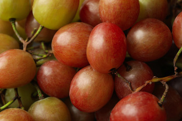 Fresh ripe grape on whole background, close up
