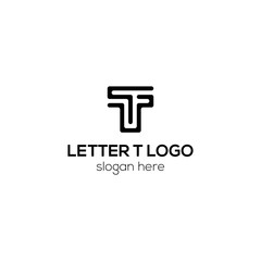 simple t logo icon