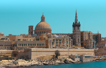 Fototapeta na wymiar skyline of Valetta the capital of Malta