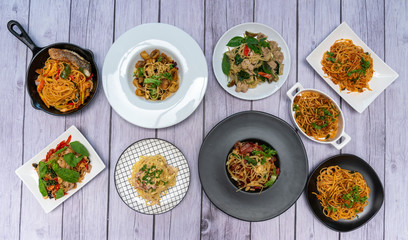 Spaghetti, Pasta Cabonara  and Noodles