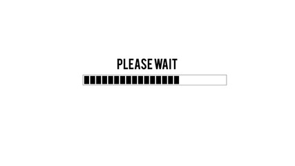 Please Wait Loading Waiting Transfer Anticipation Concept