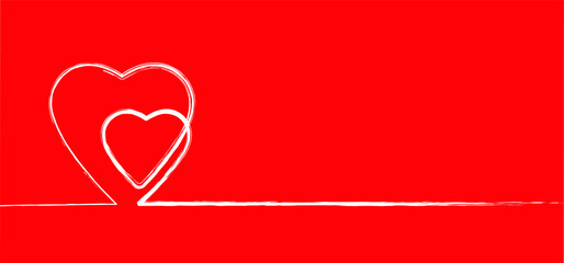 Love banner with heart symbol. Love heart month or happy singles day. Happy valentines day on february 14 ( valentine, valentine’s day ) romantic, wedding signs Vector romance quote. Love-filled day