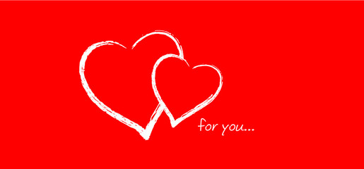 Love banner with heart symbol. Love heart month or happy singles day background. Happy valentines day on february 14 ( valentine, valentine’s day ) or romantic, wedding signs Fun vector romance quote