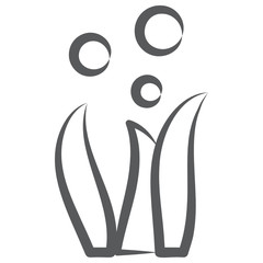 Obraz premium Editable trendy doodle design of coral reef icon 
