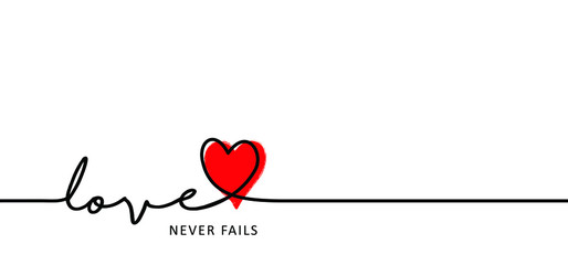 Love banner with heart symbol. Love heart month or happy singles day background. Happy valentines day on february 14 ( valentine, valentine’s day ) wedding signs. Vector romance quote. Love-filled day