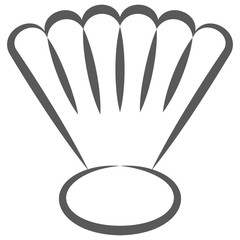 

Hrad, protective covering of marine fish, icon of seashell 
