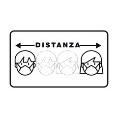 COVID CARTELLO SEGNALE DISTANZIAMENTO SOCIALE  A SCUOLA BAMBINI RAGAZZI, VETTORIALE, TRASPARENTE EMERGENZA VIRUS, PANDEMIA