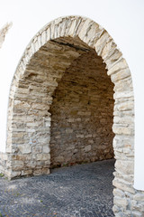 Stone arch of the entrance to the old town