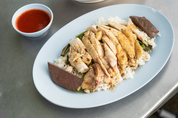 chicken and rice local food 