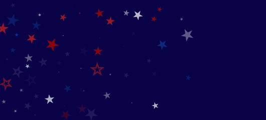 National American Stars Vector Background. USA 4th of July Memorial Independence Labor President's 11th of November Veteran's Day 