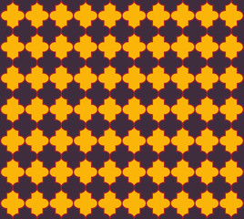 Moroccan Seamless Pattern. Eastern Mubarak Mosaic. Ramadan Kareem Elegant Pattern. Noble 
