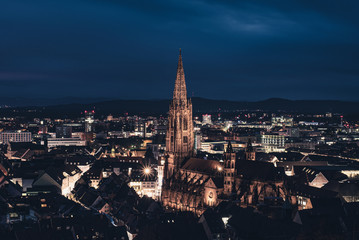 freiburg at night