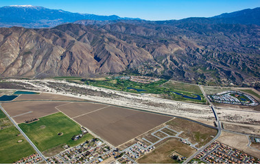 Aerial view near San Jacinto, California