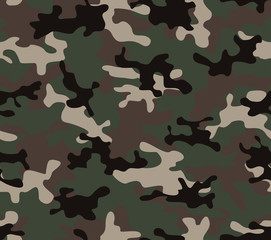 Fototapeta premium Abstract military camo seamless texture modern background for printing clothes