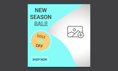 Summer big sale web banner post tempalte,typography poster, with flamingo and Summer Sale Banner, Template Background. Vector Illustration