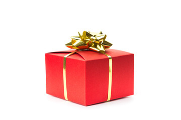 beautiful gift boxes made by hand isolated on white. holidays, birthday, new year