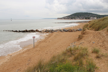 Fototapeta na wymiar atlantic coast in cabourg (normandy - france)
