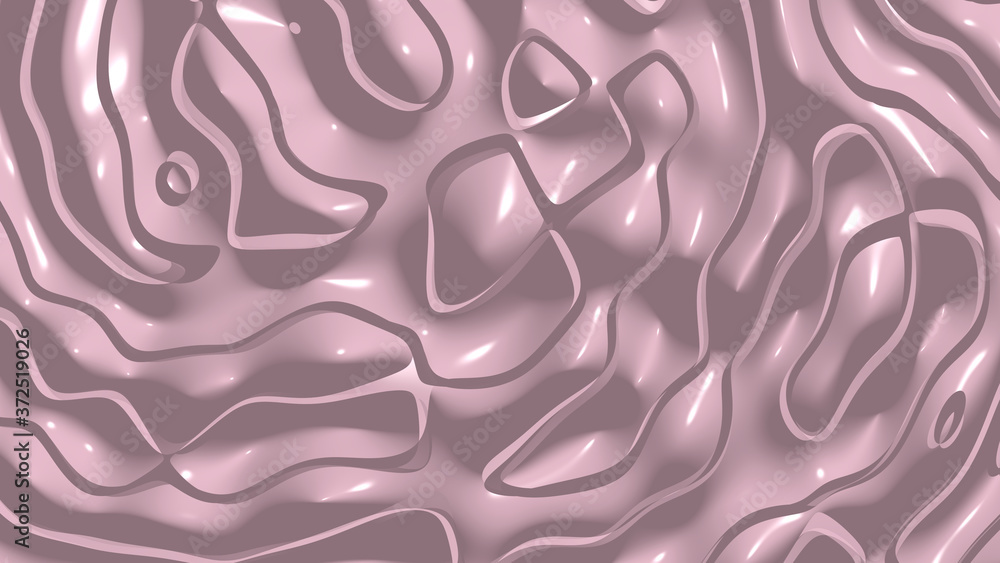 Poster simple light charm pink monochromic 3d abstract background image made of plain crackle patterns with