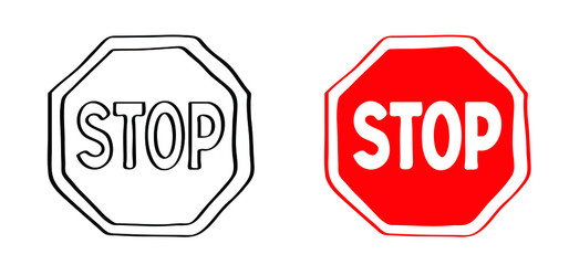 Stop halt allowed Do not enter danger warning sign Vector attention forbidden caution or admittance signs No ban allowed walking people stepping or run symbols Highway road prohibited emergency beware
