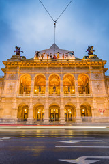 Naklejka premium The Vienna State Opera in Austria.