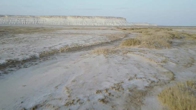 Solonchak In The Desert On The Mangyshlak Peninsula In Kazakhstan