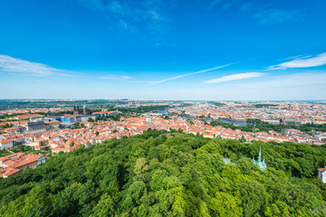 Skyline of Prague, capital of the Czech Republic.