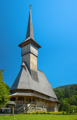 Fototapeta na wymiar Barsana Old Church, Maramures, Romania