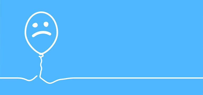 Blue monday with smile. Slogan hello or happy monday in January. Vector icon sign The most depressing day of the year The day commit suicide and depression motivation. Funny sadness cartoon smiling